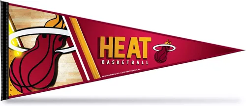 Miniatura 24 de Rico Industries NBA Basketball Primary - Banderín de fieltro de 12 x 30 pulgadas para decoración de pared, ideal para el hogar, dormitorio