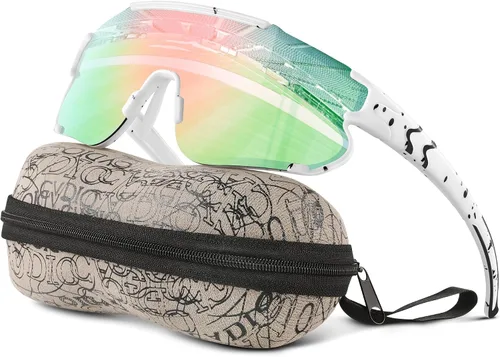 Miniatura 9 de Gafas de sol polarizadas de béisbol para niños: gafas de sol deportivas para niños y niñas de 3 a 12 años, lentes de sol para ciclismo y correr