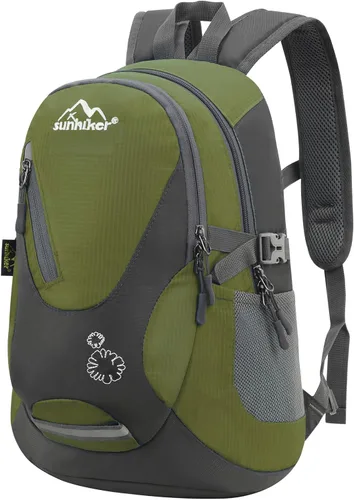 Miniatura 18 de sunhiker Pequeña mochila de senderismo para mujeres y hombres, 20L, ligera, mochila de viaje, mochila casual para ciclismo, acampar al aire libre