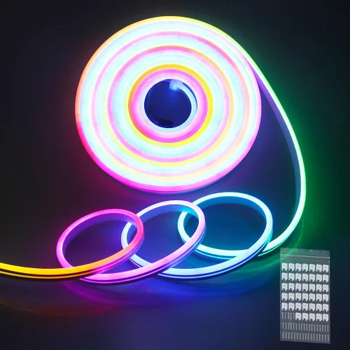 Miniatura 16 de ALITOVE WS2812B WS2811 Controlador LED direccionable RF remoto inalámbrico Mini controlador 5 ~ 24 V CC para WS2812 WS2811 Dream Color Rainbow RGB