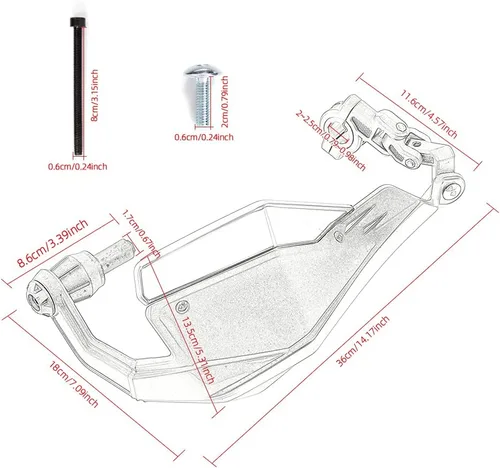 Miniatura 4 de Protectores de Mano para Motocicleta Universales Motocross Protectores de Mano Dirt Bike Protector contra Maleza Protectores de Mano