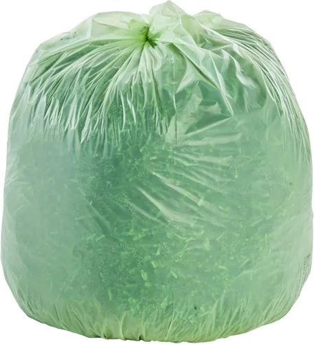 Stout e2430e85 13 galones 24" x 30" Heavy Duty biodegradables bolsas de basura, 45 bolsas por caja, astm6400, verde, fabricado en Estados Unidos por