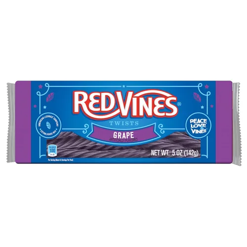 Miniatura 4 de Red Vines Black Jumbo Regaliz Twists Bolsa de 8 oz (paquete de 12)