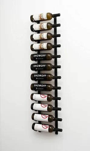 Miniatura 9 de Estante de vino flotante fácil de instalar Estante de vino vertical de montaje en pared Estante de vino comercial montado en la pared Estante