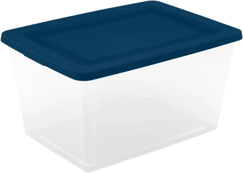 Miniatura 11 de Sterilite Paquete de 8 cajas de almacenamiento, contenedores apilables de plástico transparente, organizadores ligeros para el hogar con tapas a