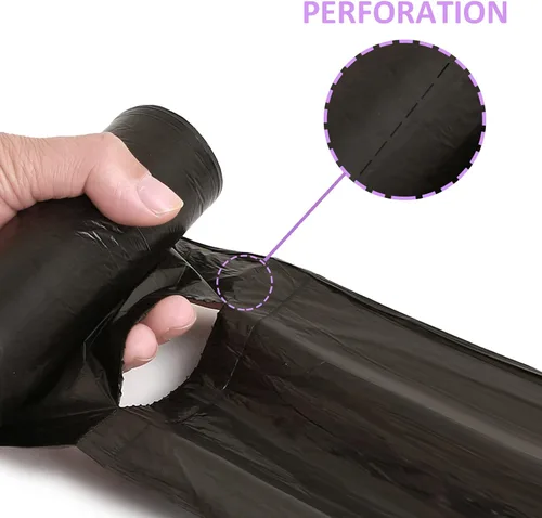 Miniatura 4 de Inwaysin - Bolsas de basura de 13 galones de alto, bolsas de basura negras biodegradables, 75