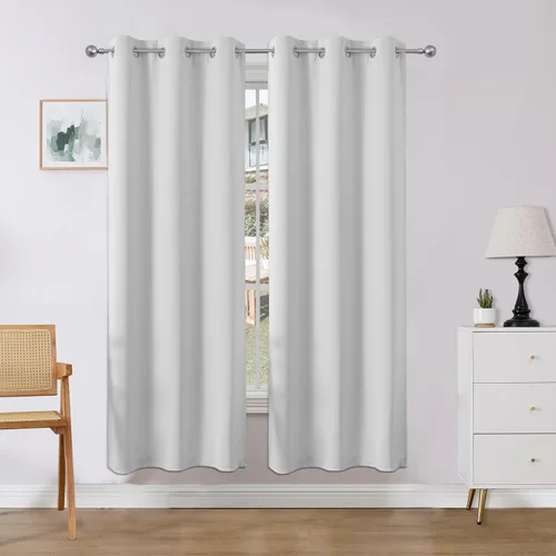 Miniatura 40 de Joydeco Cortinas opacas para dormitorio de 72 pulgadas de largo, 2 paneles de cortinas con aislamiento térmico para oscurecer la habitación