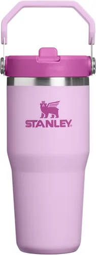 Miniatura 78 de Stanley IceFlow - Vaso con pajilla abatible con asa, de 20 onzas, tapa giratoria y popote abatible, botella de agua resistente a fugas, acero