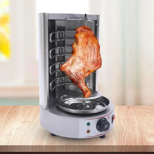 Miniatura 5 de Máquina eléctrica Shawarma Grill de 110 V, 3000 W, parrilla vertical de Kebab de 122.0-572.0 °F, horno asador vertical para encimera, máquina