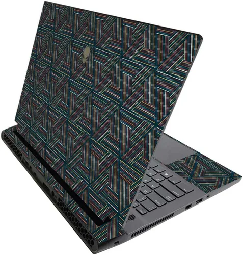 Miniatura 495 de MightySkins - Skin brillante con purpurina para Alienware M17 R3 (2020) y M17 R4 (2021) - Diversión de los años 90 Acabado duradero con purpurina