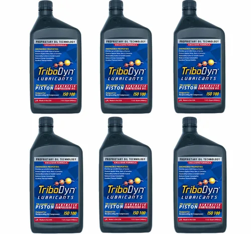 Miniatura 10 de Aceite de compresor de aire sintético sin detergente de 8,000 horas – TRI-Guard 1100, ISO 100, SAE 30 compresor de pistón – jarra de 1 galón