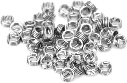 Kit de inserción de rosca de alambre de 50 piezas, acero inoxidable 304 NPT UNC 2-56 x 1-3D 0.435P Tornillos Surtido de manguitos helicoidales en