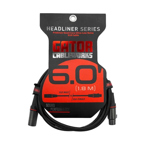 Miniatura 10 de Cableworks Por Gator Cases Headliner Series Premium 3 Foot XLR Cable de micrófono (GCWH-XLR-03)