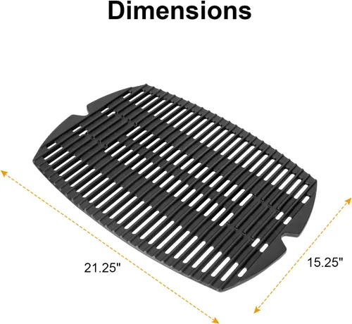Miniatura 2 de 7583 Rejillas de cocción completa para parrillas de gas Weber Q200, Q220, Q2000, Q2400 Q2000N Q2200N Q2600N+ Q2800N+, 396000 396001 566001 566002