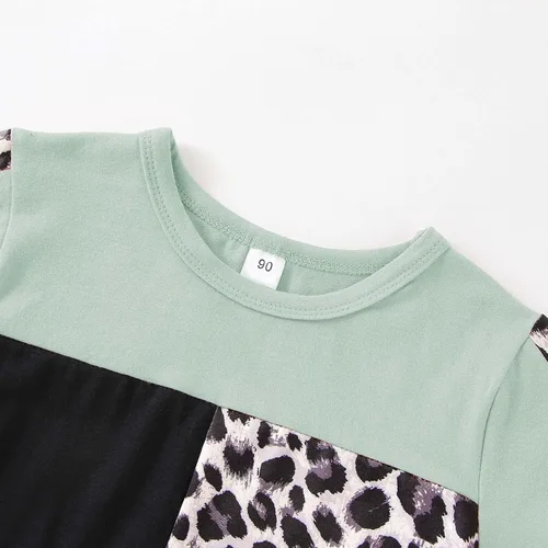 Miniatura 62 de Ropa de verano para niña, camiseta de manga corta para bebé, pantalones cortos, estampado de leopardo, camuflaje, de 18 meses a 6 años