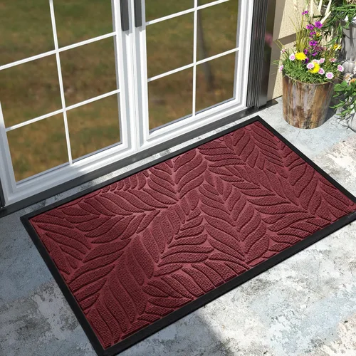 Miniatura 30 de Yimobra Tapete para puerta delantera para interiores y exteriores, 29.5 x 17 pulgadas, impermeable, para todas las estaciones, para entrada