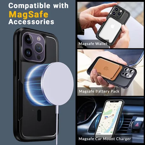 Miniatura 3 de Funda personalizada para teléfono con fotos para iPhone 17 Pro Max Air 16 11 15 14 13 Plus 12 con protección MagSafe personalizada resistente, a