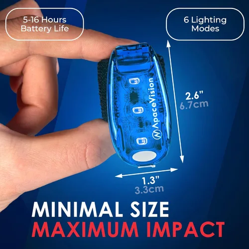 Miniatura 4 de EverLightFX - Luz LED de seguridad recargable por USB (paquete de 2) por Apace, luz trasera de bicicleta súper brillante funciona brillantemente