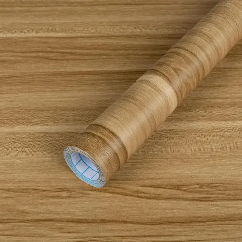 Miniatura 12 de Decoroom Papel de contacto de grano de madera, nogal oscuro, papel de contacto para encimeras, aspecto de madera, envoltura de vinilo autoadhesiva