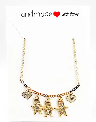 Miniatura 36 de SIFRIMANIA Personalized Children's Charm Choker Necklace, Boys or Girls Customizable Pendants, Growing Family Jewelry for Women