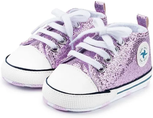 Miniatura 152 de Zapatos deportivos de lona de lona para bebés y niñas, suela antideslizante suave, suela antideslizante