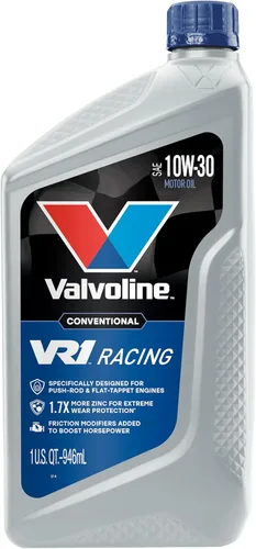 Aceite de motor Valvoline VR1 Racing SAE 10W-30, 1 cuarto de galón