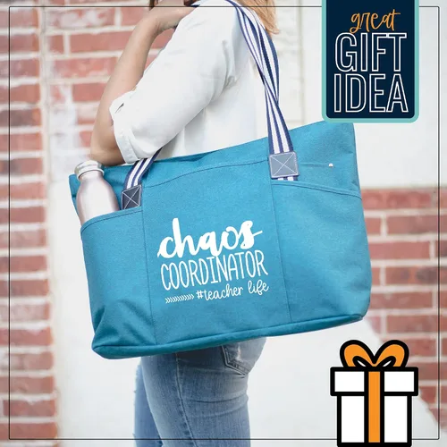 Miniatura 75 de Brooke & Jess Designs Teacher Tote Bag for Work - Teacher Handbag Gifts for Women, Teacher Bag Best Teacher Appreciation Gift