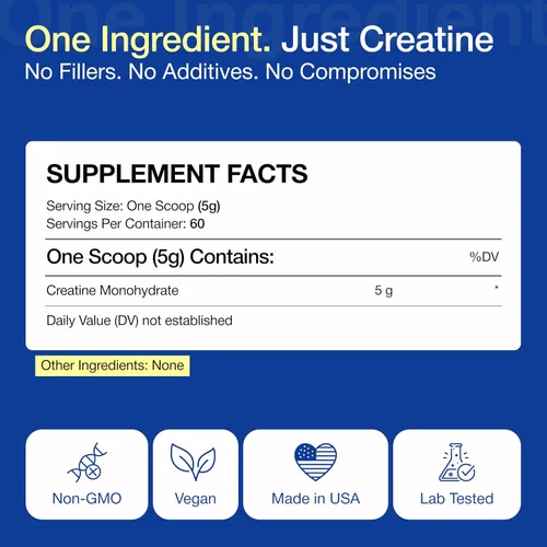 Miniatura 2 de Monohidrato de creatina pura en polvo de 10.58 oz – Suplementos micronizados 0.18 oz para apoyar el crecimiento muscular y la salud Creatina sin