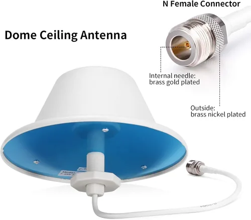 Miniatura 2 de XRDS-RF - Antena omnidireccional de techo para interiores, banda ancha de alto rendimiento 3G/4G/GSM/LTE con conector N-hembra para puerta de enlace