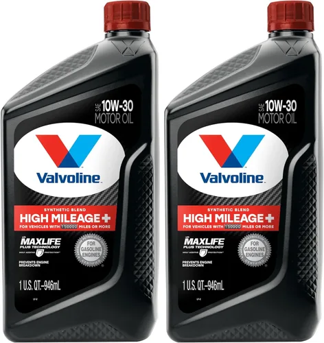 Miniatura 19 de Valvoline - Aceite de motor de mezcla sintética SAE 10W-40 de alto millaje, con MaxLife Technology, 5 cuartos de galón