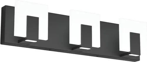 Miniatura 20 de Aipsun - 4 Lámparas de tocador, modernas, de color negro, con luz led arriba y abajo, para colocarlas sobre el espejo del tocador del baño, de 6,000