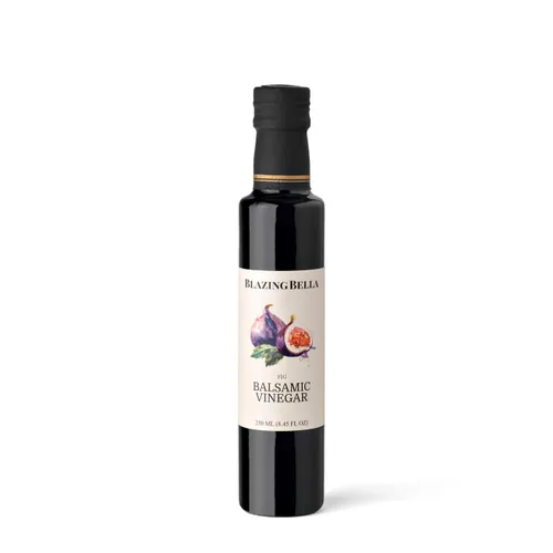 Miniatura 14 de Conjunto de Variedad de Cinco Botellas de Vinagre Balsámico de Blazing Bella de 250 ML - Envejecido en Barril, Fresa, Frambuesa, Blanco y Higo