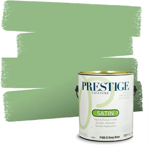Miniatura 140 de PRESTIGE Pintura exterior e imprimación en uno, aloe, plano, 1 galón