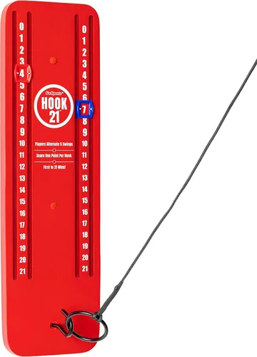 Miniatura 7 de GoSports Hook 21 Juego de Anillo Colgante de Techo - Elige Tu Color - Juega en Interiores o Exteriores Gris