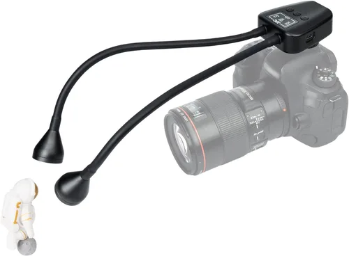 Miniatura 10 de JJC Luz de brazo macro LED portátil de 10 pulgadas, CRI 95+ 5600K, 5 niveles ajustables, luces de relleno flexibles, USB-C, blanca