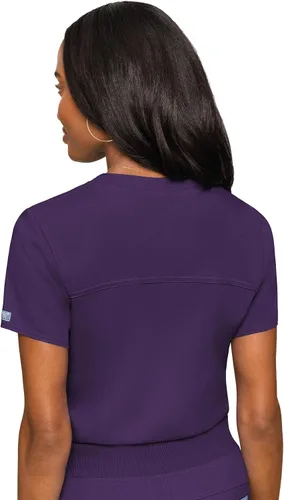 Miniatura 2 de Med Couture Touch - Camiseta médica con bolsillo en el pecho para mujer