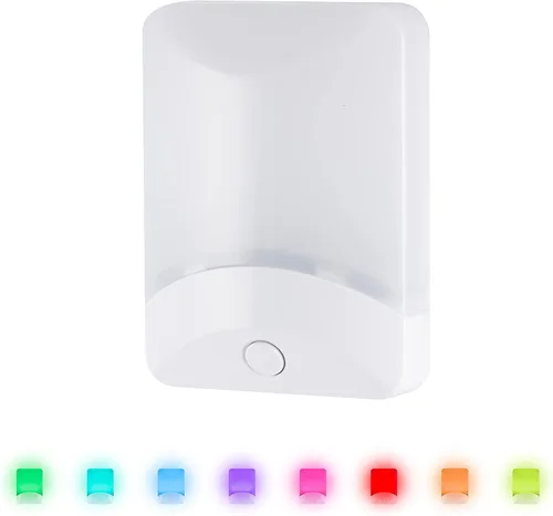 Miniatura 5 de GE 34693 - Luz de noche LED cambiante, modos de color blanco y vibrante, para enchufe, sensor de atardecer y amanecer, eficiencia energética