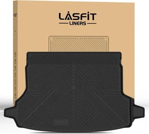 Miniatura 19 de LASFIT Alfombrillas de carga para Kia K4 2025, TPE para todo tipo de clima, ajuste personalizado, tapetes de maletero de automóvil, forros de carga
