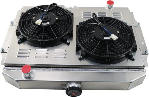 Miniatura 6 de Radiador de 3 filas compatible con AMC Rambler/Javelin AMX/SST/DPL V8 1959 1960 1965 1967 1969 1970 1972 Radiador de aluminio+ ventilador