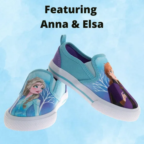 Miniatura 4 de Disney Zapatos de casa de muñecas de Minnie Mouse Gabys de princesa Frozen para niñas y niños pequeños, mocasines de carácter, tenis casuales de lona