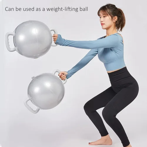 Miniatura 4 de Campana de hervidor de agua con peso ajustable, pelota de fitness de PVC, gimnasio en casa, equipo de yoga para hombres y mujeres