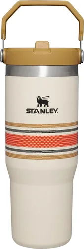 Miniatura 27 de Stanley IceFlow - Vaso con pajilla abatible con asa, de 20 onzas, tapa giratoria y popote abatible, botella de agua resistente a fugas, acero