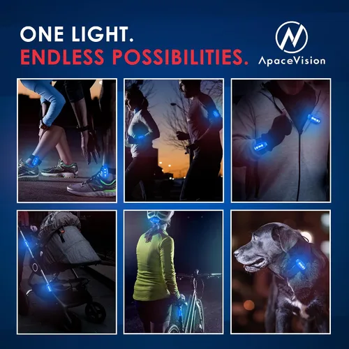 Miniatura 5 de EverLightFX - Luz LED de seguridad recargable por USB (paquete de 2) por Apace, luz trasera de bicicleta súper brillante funciona brillantemente