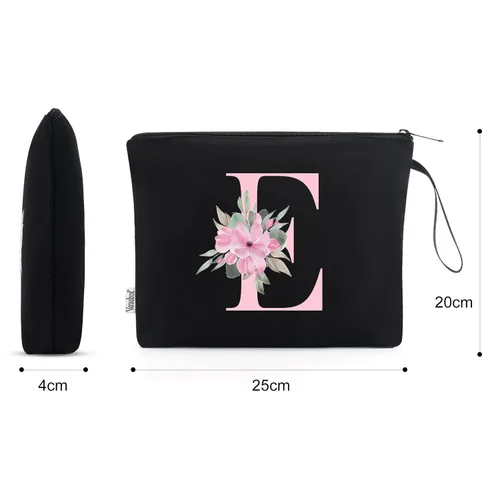 Miniatura 2 de Vavabox A-Z Bolsa de maquillaje personalizada, regalos de cumpleaños para mujeres y mamá, regalos para mejor amiga, bolsa de cosméticos para novia