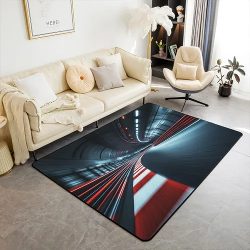 Miniatura 17 de Alfombra retro floral bohemia para sala de estar, alfombra de área de 5 x 7 pies para niños, pintura al óleo y flores, alfombra decorativa