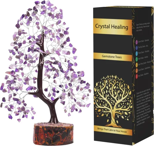 Miniatura 15 de Árbol de 7 Chakras, Cristales y Piedras Curativas, Árbol de la Vida de Chakra Árbol de Cristal para Energía Positiva, Regalos de Cumpleaños