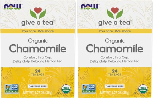Miniatura 8 de NOW Foods, Té de manzanilla, comodidad en una taza, relajante y sin cafeína, sin OMG, bolsas de té sin blanquear de primera calidad con diseño sin