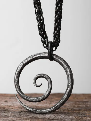 Miniatura 3 de HAQUIL Collar con colgante de amuleto de símbolo antiguo vikingo, regalo de joyería nórdica para hombres