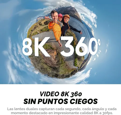 Miniatura 3 de Insta360 X4 Air Kit de inicio - Cámara 360 de 8K y 165g ligera, palo de selfie invisible, lentes reemplazables, dispara primero y enmarca después