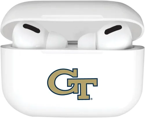 Miniatura 2 de OTM Essentials Funda para auriculares con licencia oficial del Instituto de Tecnología de Georgia, compatible con Apple AirPods Pro, carga Negro